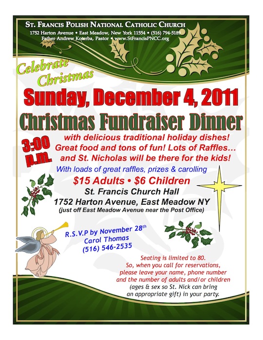 christmas dinner flyer